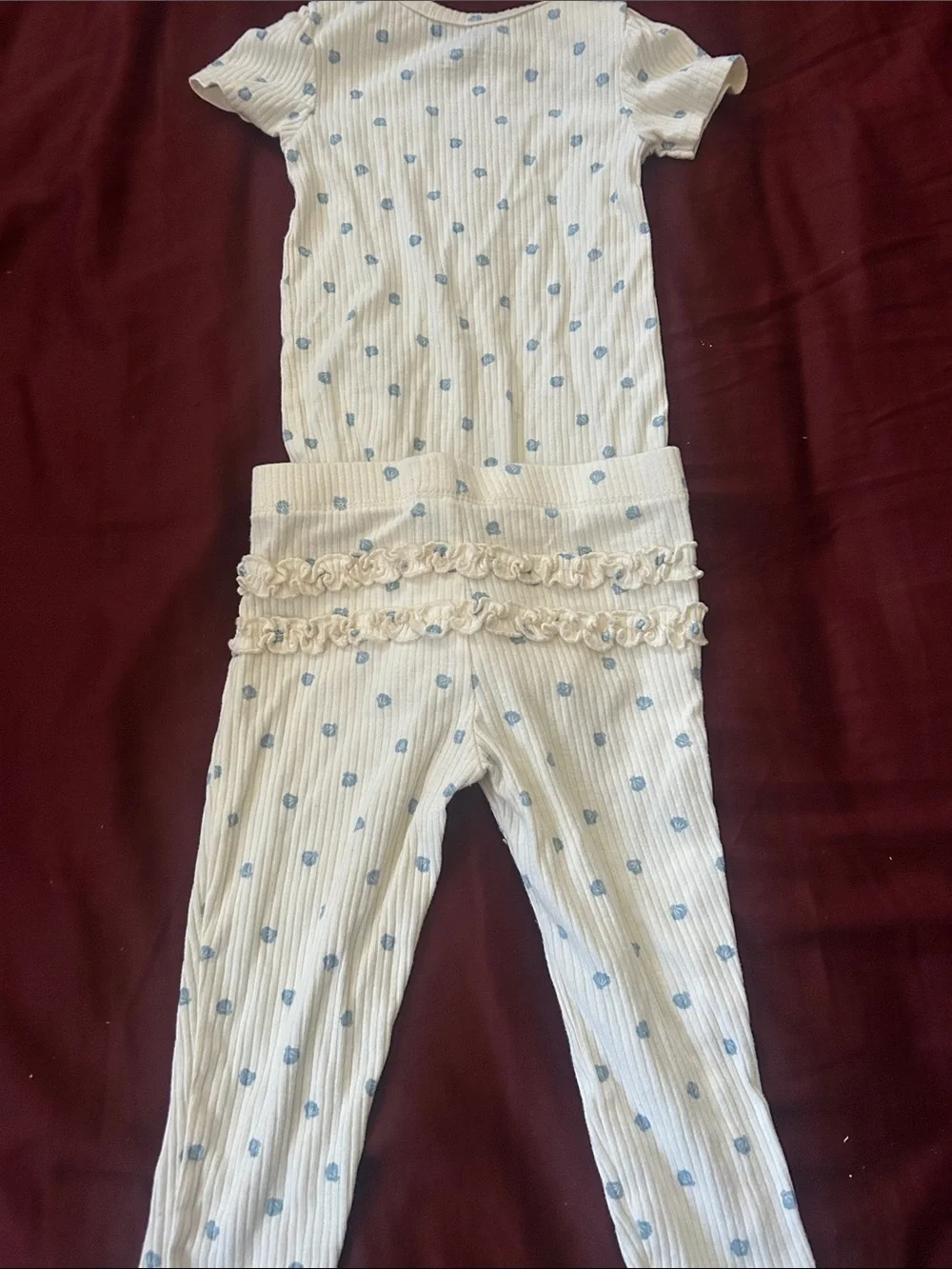 Carter's Girls Pastel Floral & Hooded Layered Set - Blue, Lavender, Cream - Picture 3 of 8